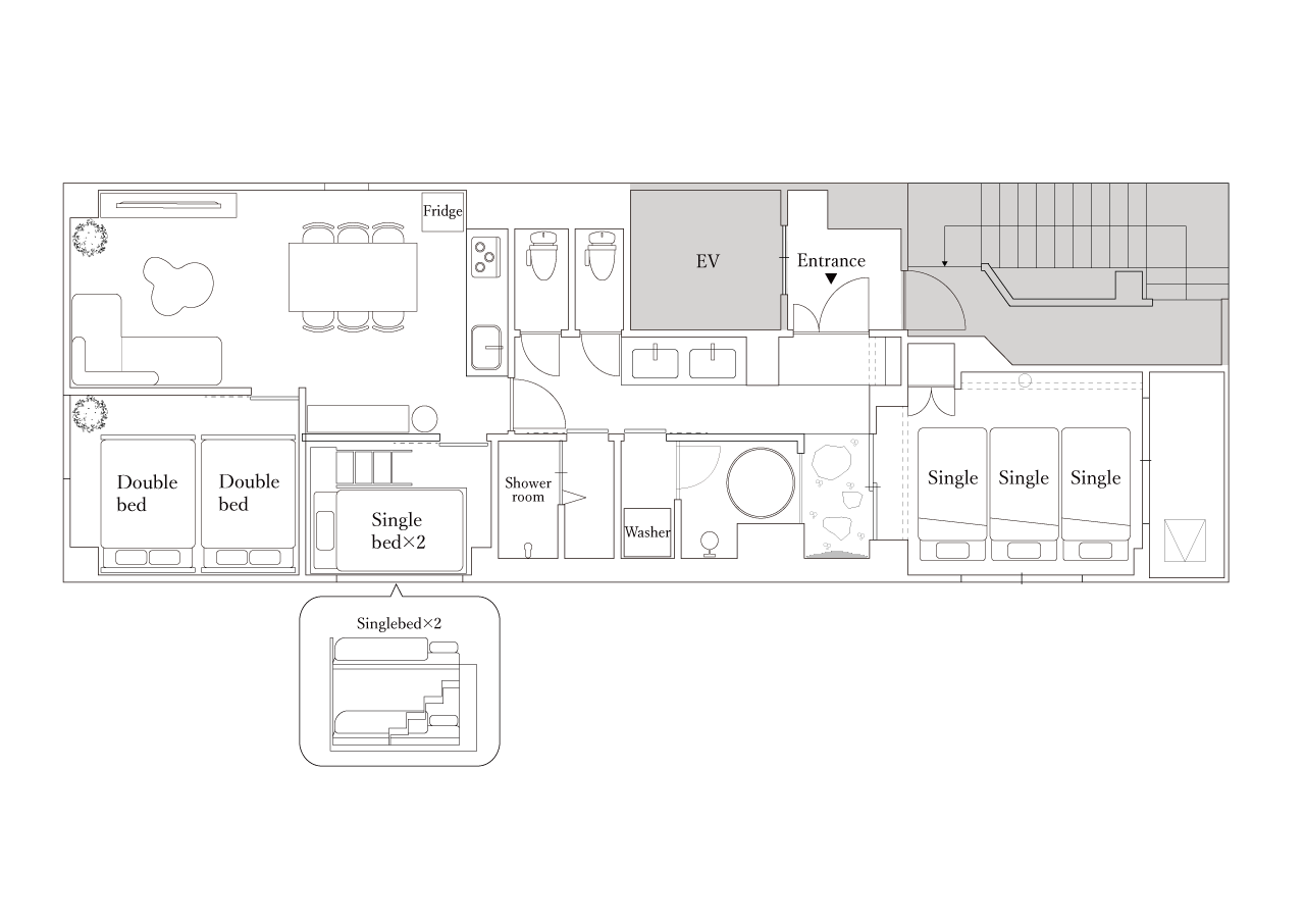 eni.suite macchamachi見取図